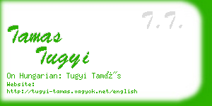 tamas tugyi business card